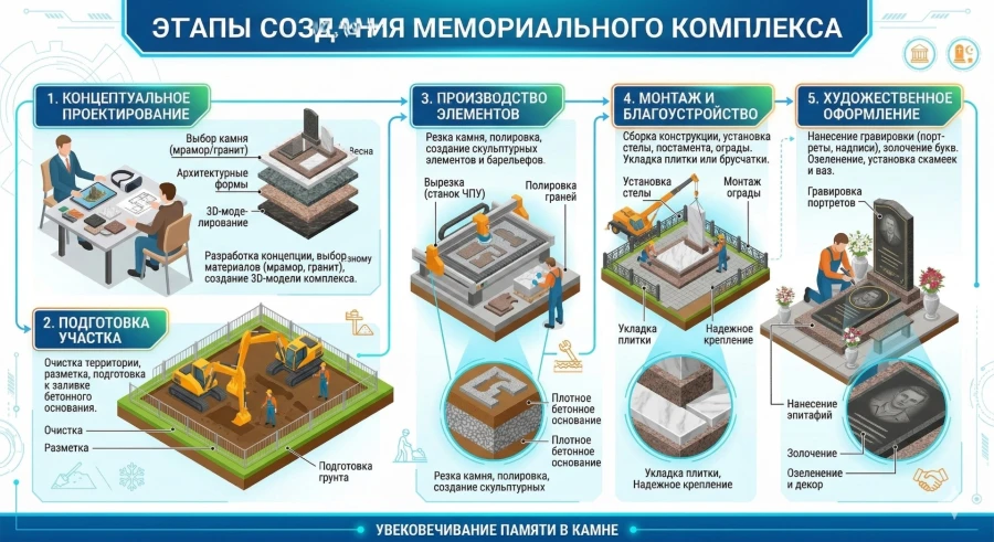 etapy-sozdaniya-memorialnogo-kompleksa-ot-proekta-do-ustanovki
